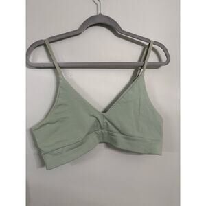 Pact Organic Cotton Bralette / Yoga Bra – Sage Green – XL